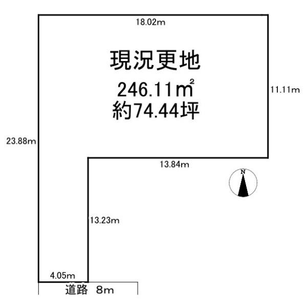 葛城市疋田の売土地