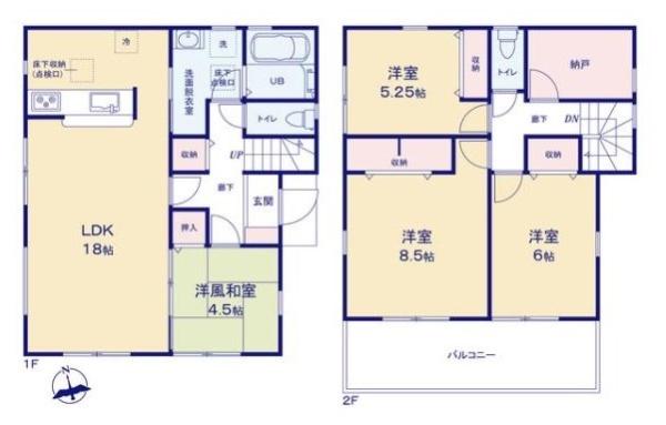リーブルガーデン粟殿１号棟／新築一戸建