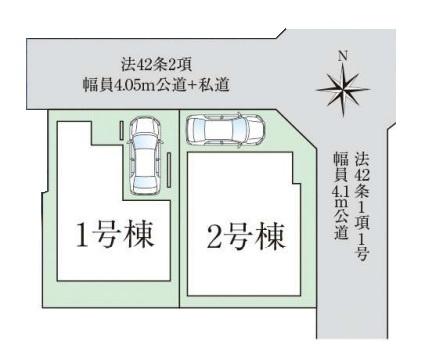 ファーストタウン川原城町 2号棟/新築一戸建(区画図)