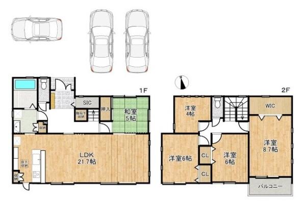 北葛城郡上牧町桜ケ丘２丁目の中古一戸建