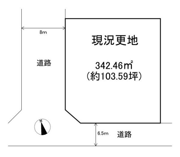 香芝市関屋北６丁目の売土地