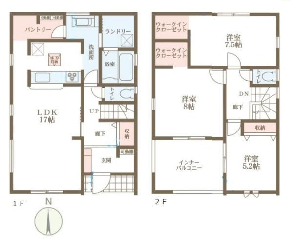 リーブルガーデン上牧２号棟／新築一戸建