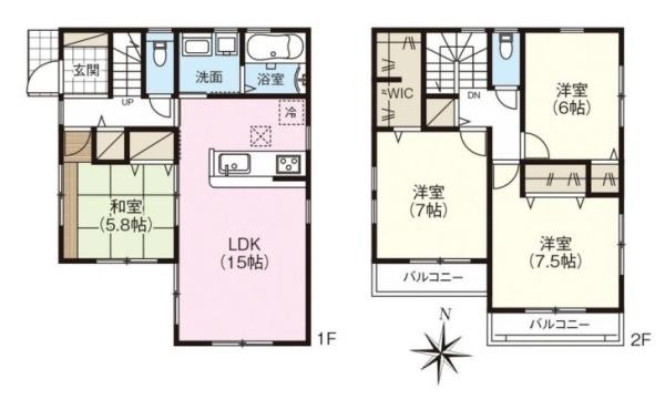 ファーストタウン小吉田/新築一戸建(間取り)