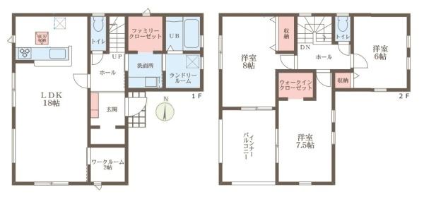 リーブルガーデン東九条町/新築一戸建(間取り)