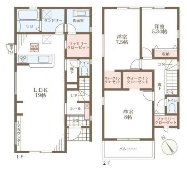 リーブルガーデン高塚台1号棟/新築一戸建(間取り)