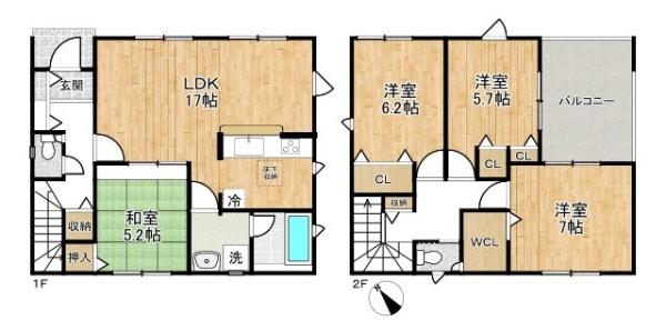 クレイドルガーデン萩の台２号棟／新築一戸建