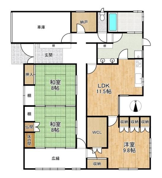 北葛城郡上牧町桜ケ丘２丁目　一戸建
