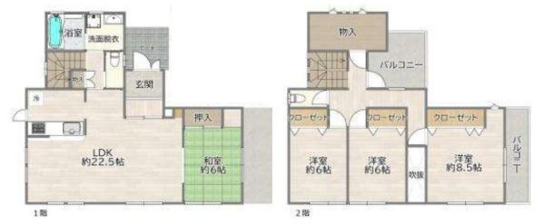葛城市尺土の中古一戸建て