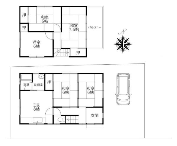 天理市平等坊町　一戸建