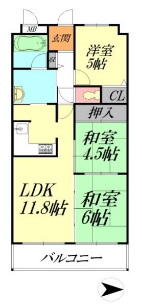朝日プラザシティ南大和イーストウイングC棟
