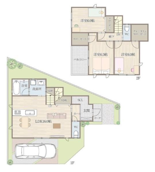 柏原市国分東条町２号地／新築一戸建