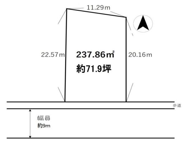 桜井市大字阿部の売土地