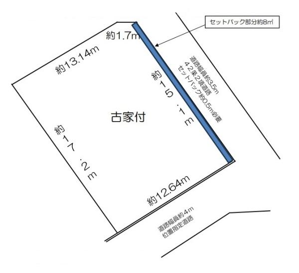 生駒市新旭ケ丘　建築条件なし土地