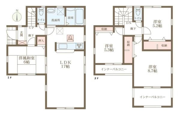 リーブルガーデン中筋出作３号棟／新築一戸建