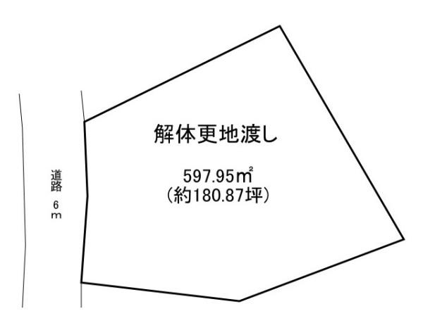 橿原市城殿町　建築条件なし土地