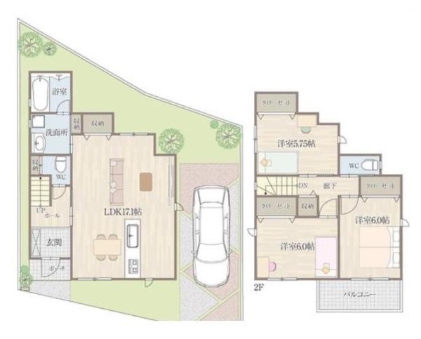 柏原市国分東条町2号地/新築一戸建