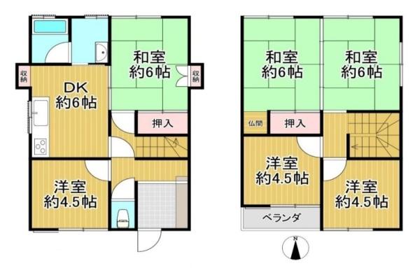 橿原市葛本町の中古テラスハウス