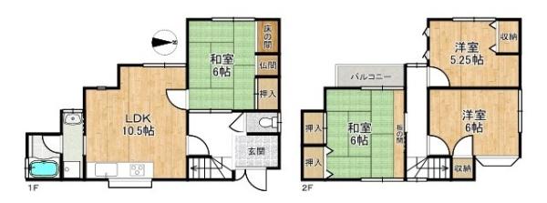 柏原市国分東条町　一戸建