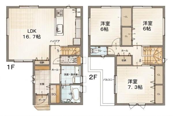 柏原市田辺２丁目／新築一戸建