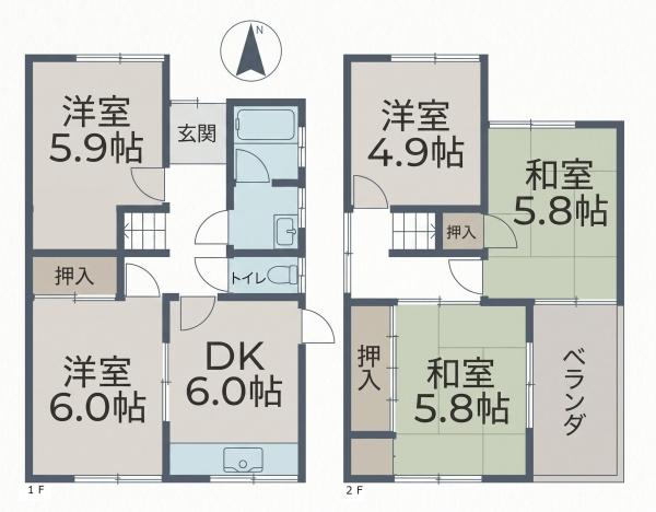 生駒郡斑鳩町東福寺１丁目　一戸建