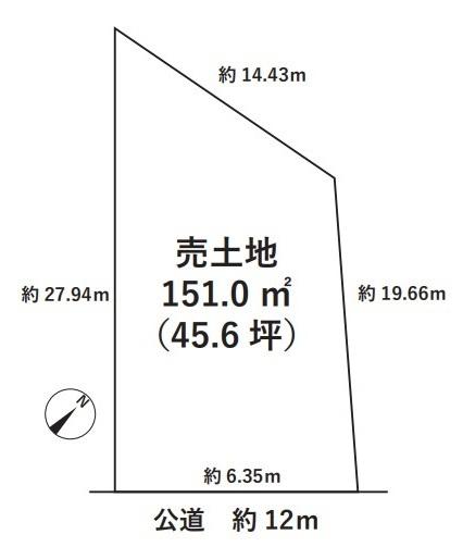 香芝市西真美2丁目の売土地