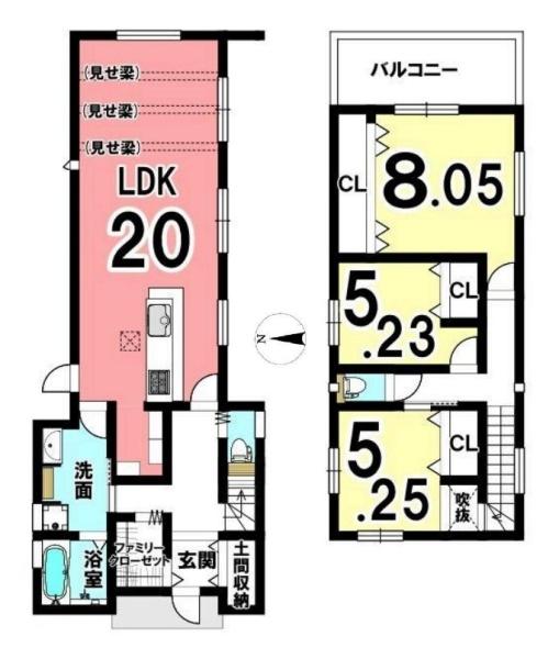葛城市中戸２号地／新築一戸建