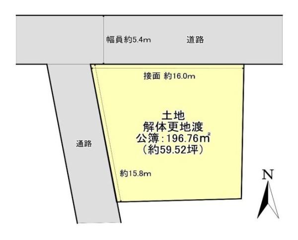 葛城市南花内の売土地