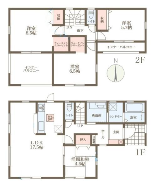 リーブルガーデン粟殿２号棟／新築一戸建