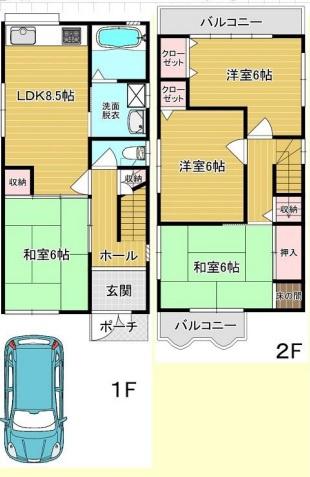 八尾市垣内３丁目の中古一戸建て