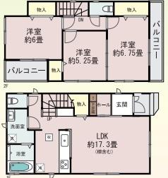 福万寺町3丁目新築戸建て　1号棟