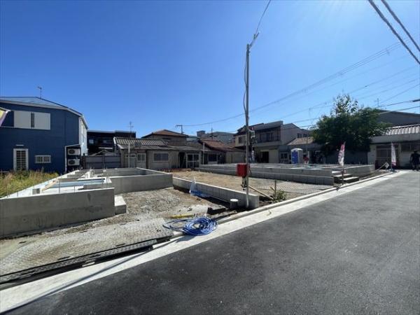竹渕5丁目新築戸建て 1号棟(前面道路含む現地写真)