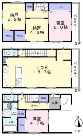 八尾市教興寺５丁目の中古一戸建て