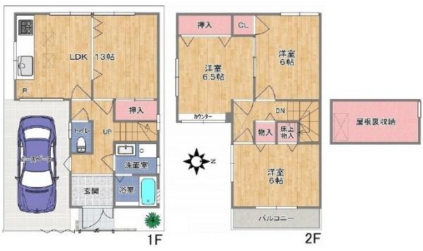 八尾市刑部４丁目の中古一戸建て