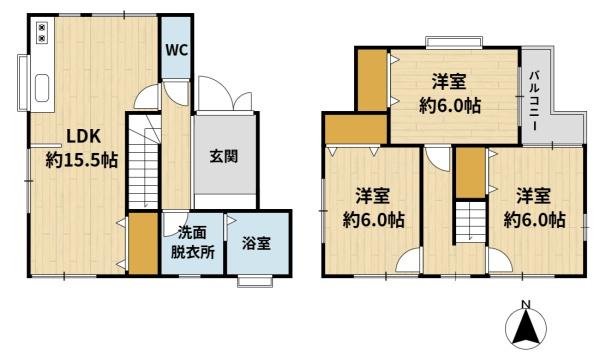 高槻市竹の内町の中古一戸建