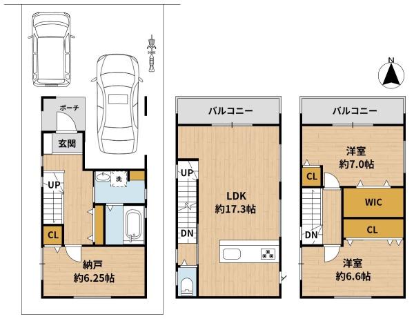 高槻市野田３丁目の土地