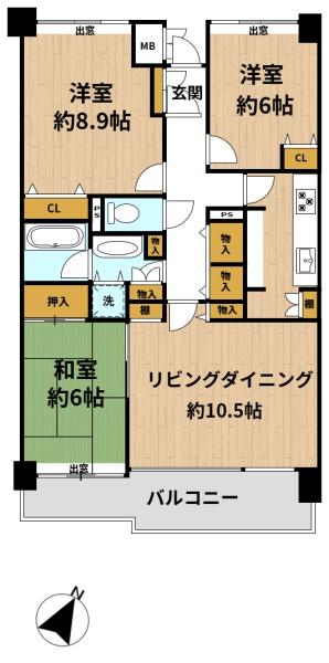 モンセーヌ南茨木Ｂ棟