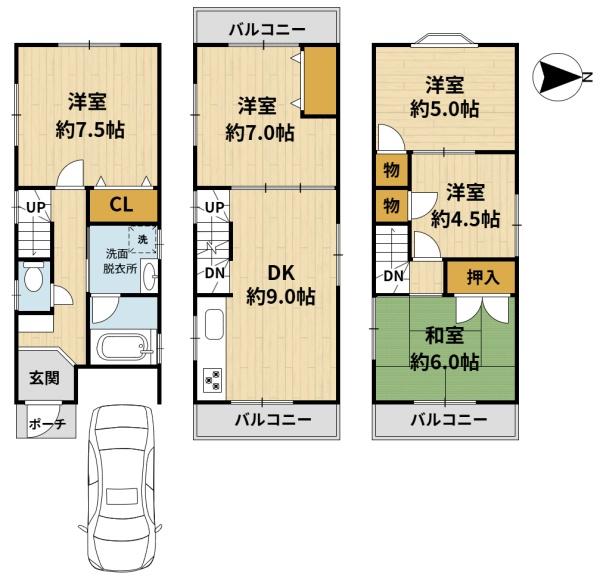 高槻市大冠町３丁目の中古一戸建て