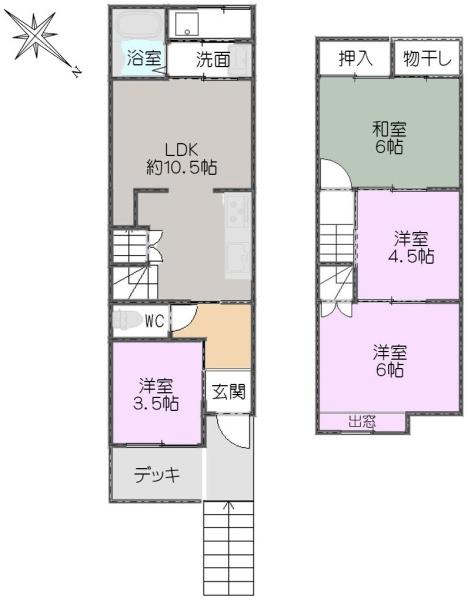京都市山科区大塚元屋敷町の中古一戸建