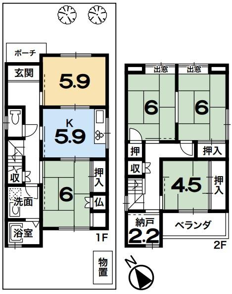 京都市山科区音羽役出町の中古一戸建
