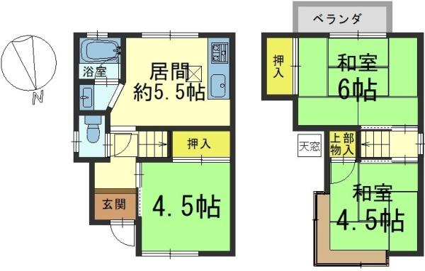 京都市山科区音羽草田町の中古一戸建て