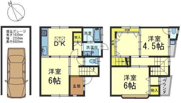 京都市山科区川田御出町の中古一戸建て