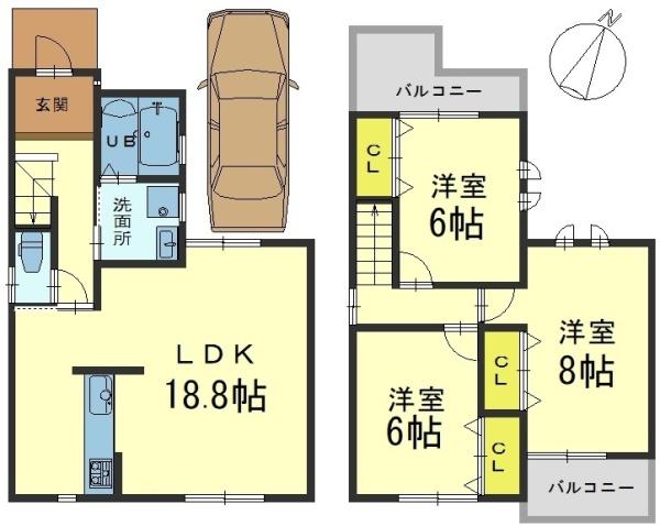 京都市山科区川田土仏の新築一戸建