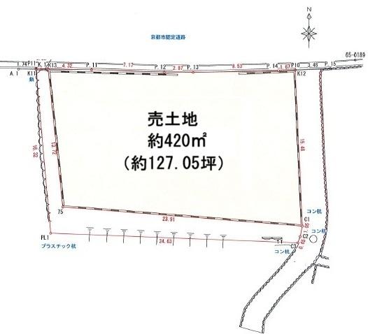 京都市山科区小山北林町の土地