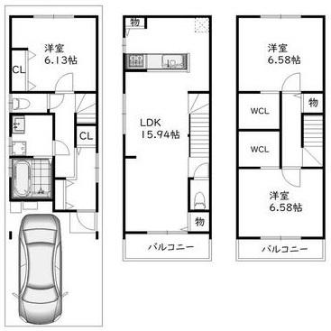 京都市山科区小山中ノ川町の新築一戸建