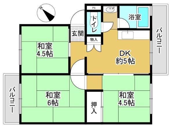 狭山遊園ハイツ1号棟