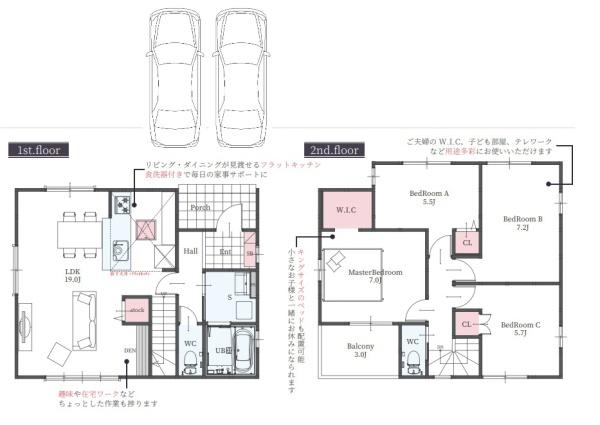 富田林市廿山2丁目1号棟　全6区画新築一戸建