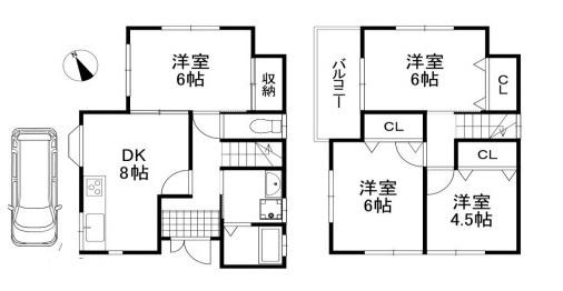 河内長野市北青葉台の中古一戸建