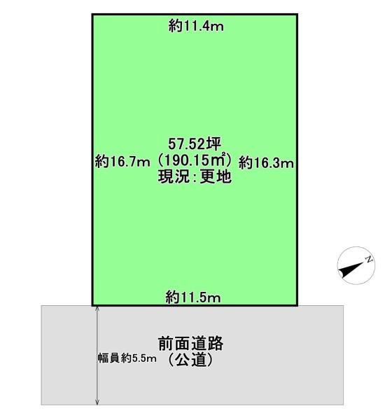 堺市美原区さつき野西１丁目の土地