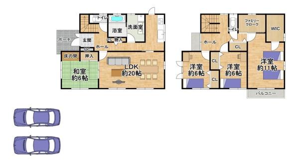 富田林市金剛伏山台の中古一戸建て
