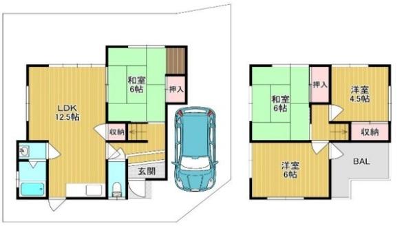 富田林市富美ケ丘町の中古一戸建て